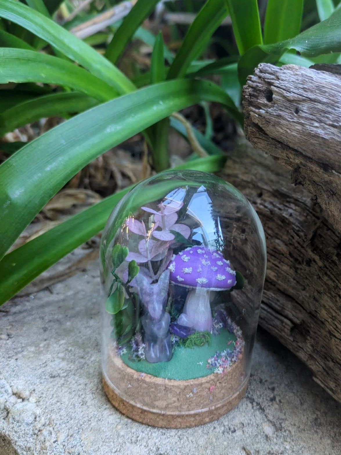 Enchanted Amethyst Fairy Mushroom Dome