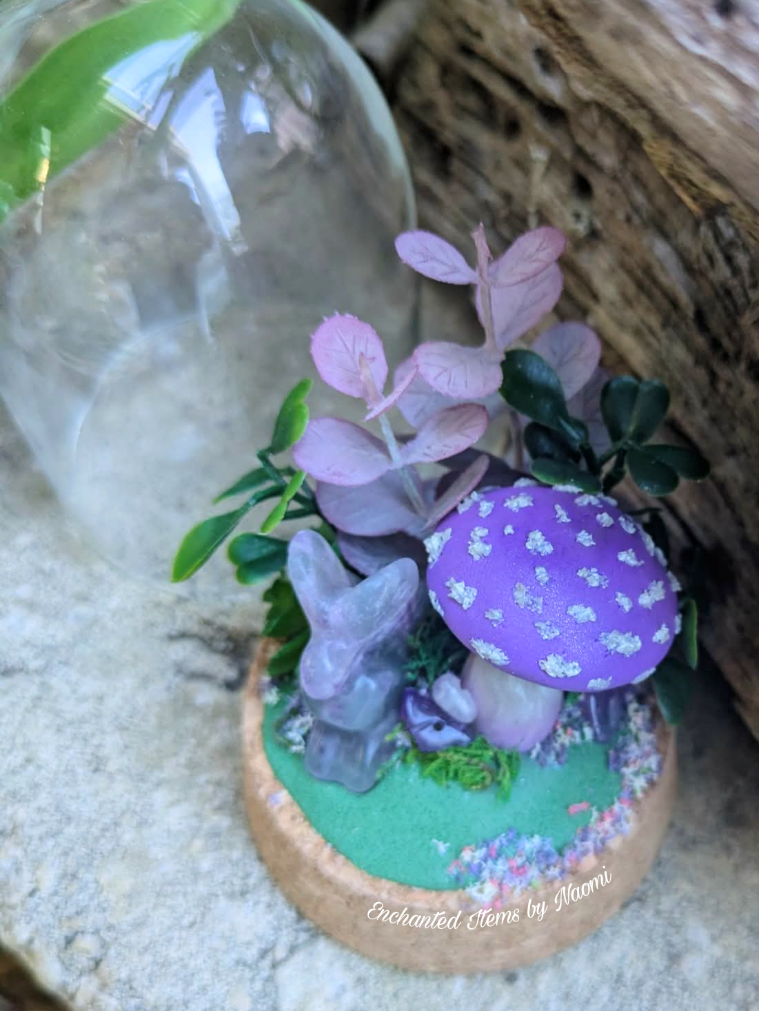 Enchanted Amethyst Fairy Mushroom Dome