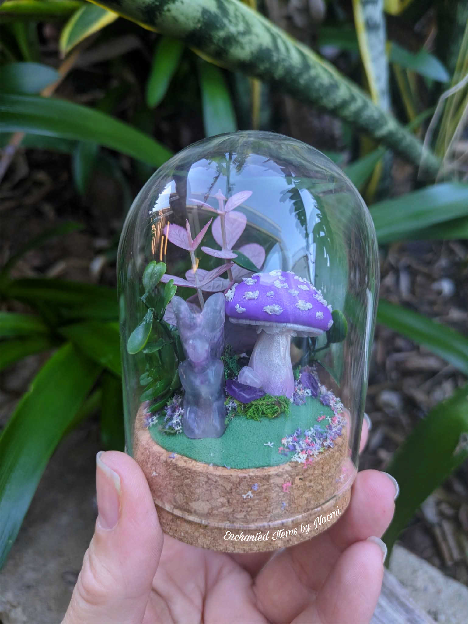 Enchanted Amethyst Fairy Mushroom Dome