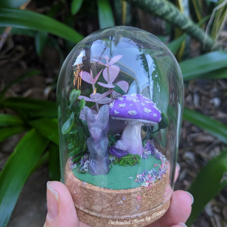 Enchanted Amethyst Fairy Mushroom Dome