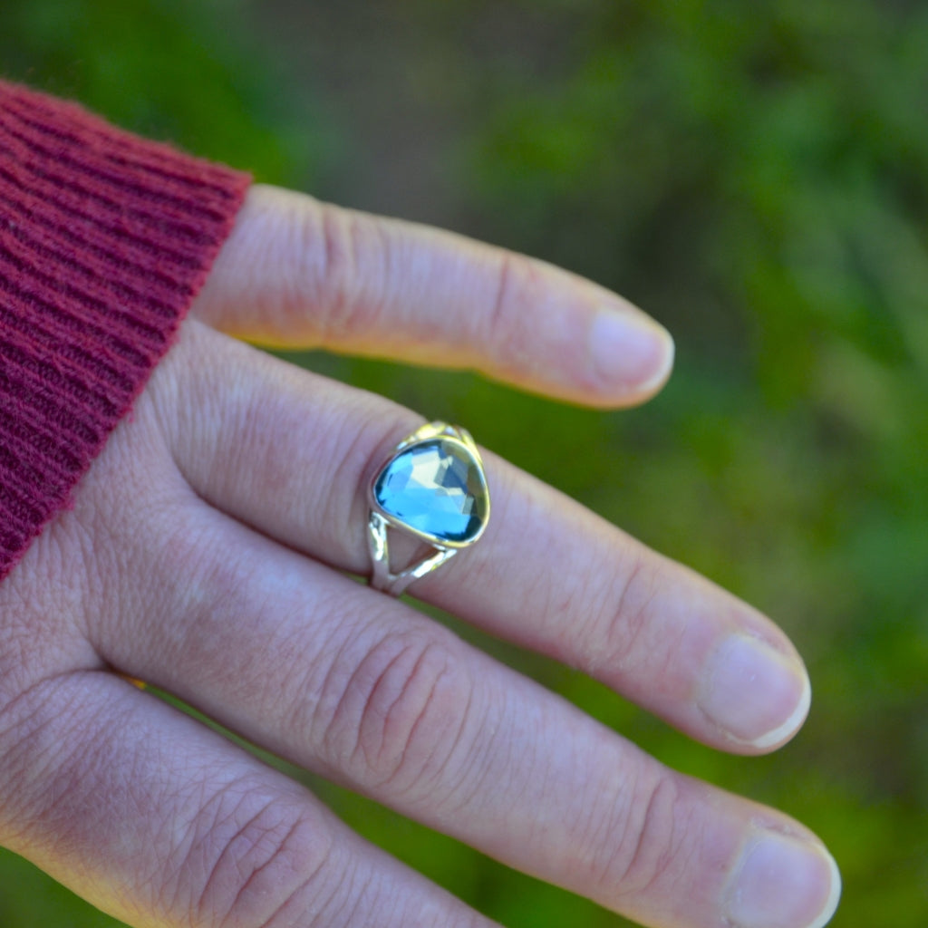 Topaz Choose-Your-Stone Silver Ring (Made To Order)