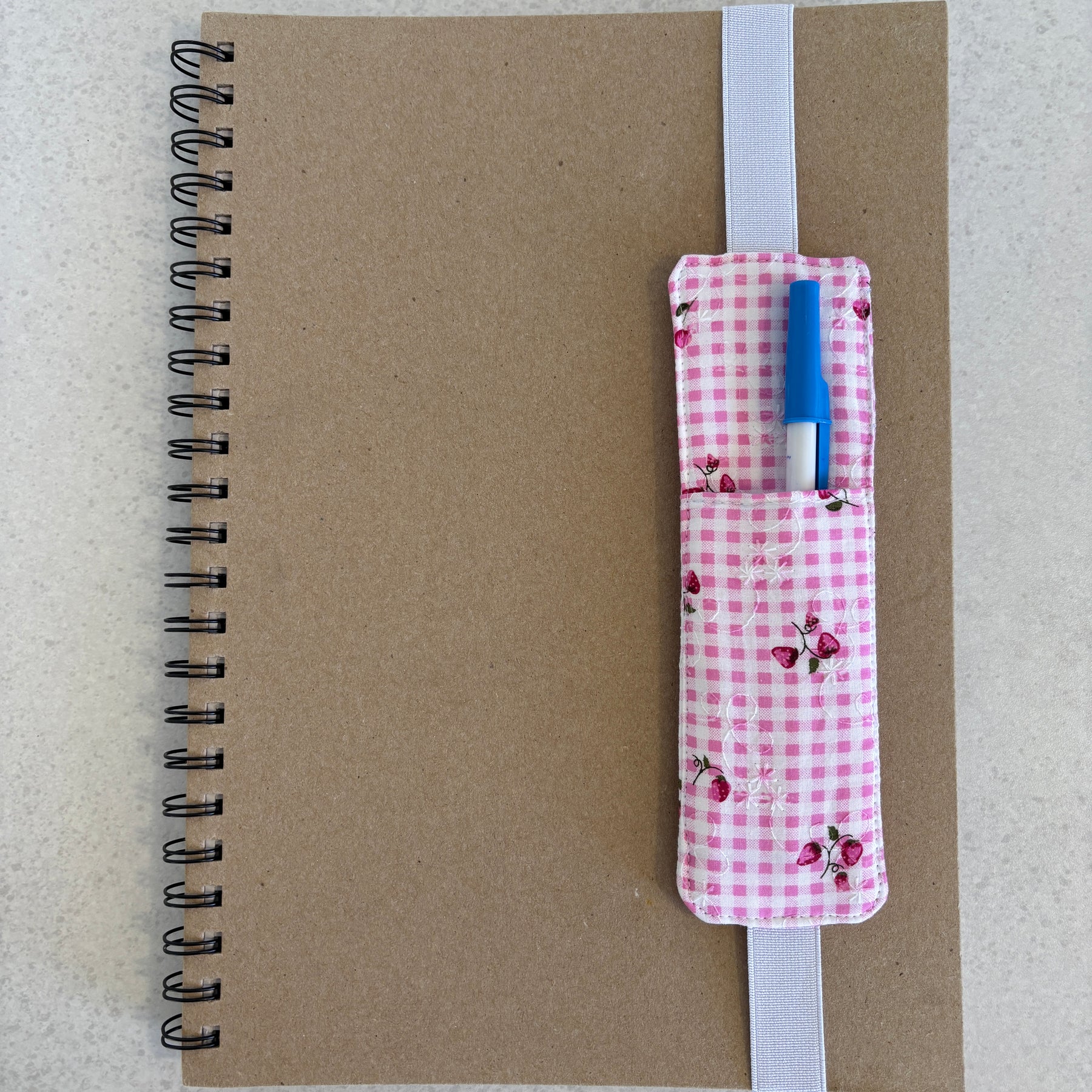 Book Lover-  Handmade Fabric & Pen Holder Bookmarks