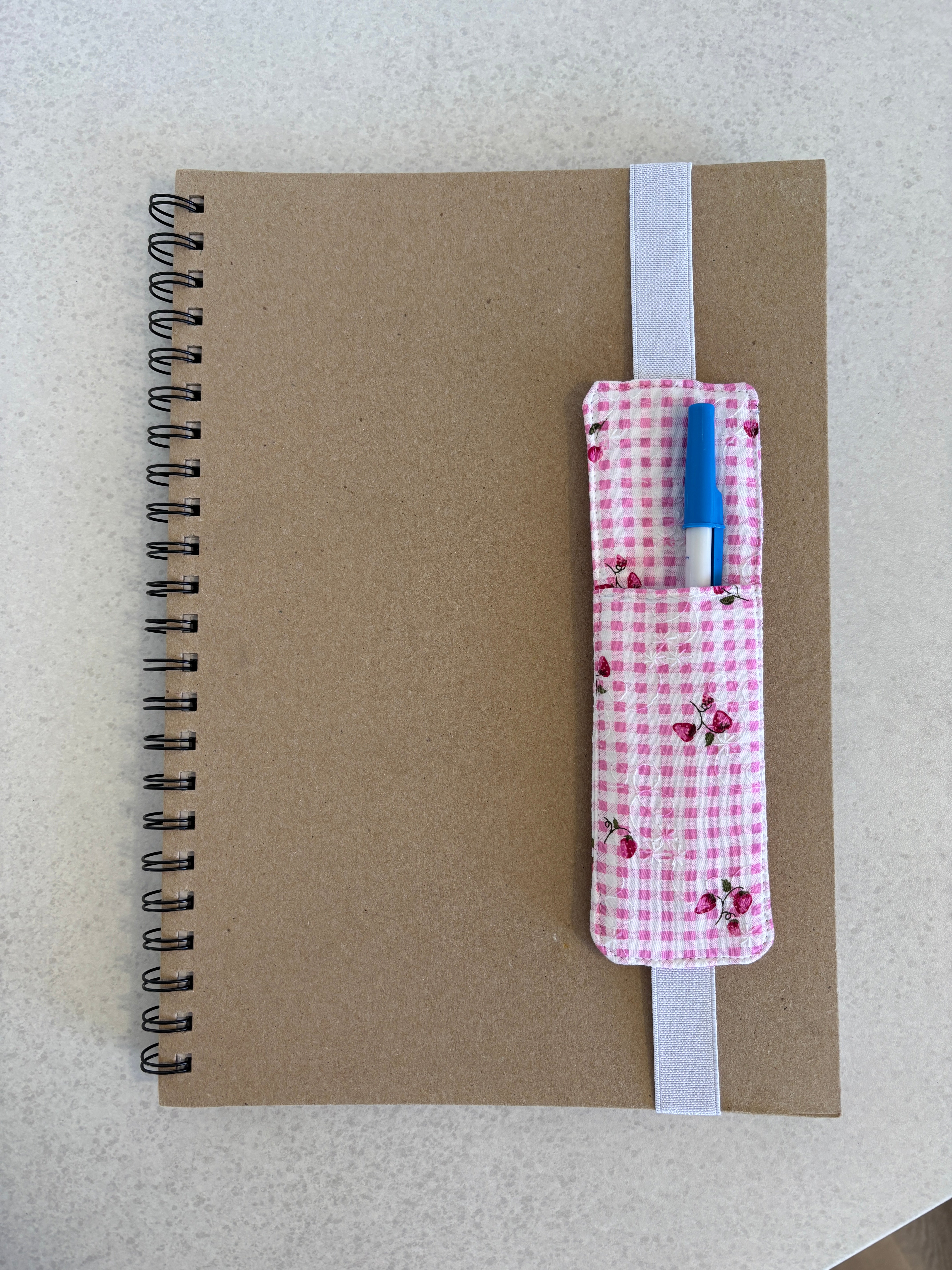 Book Lover-  Handmade Fabric & Pen Holder Bookmarks