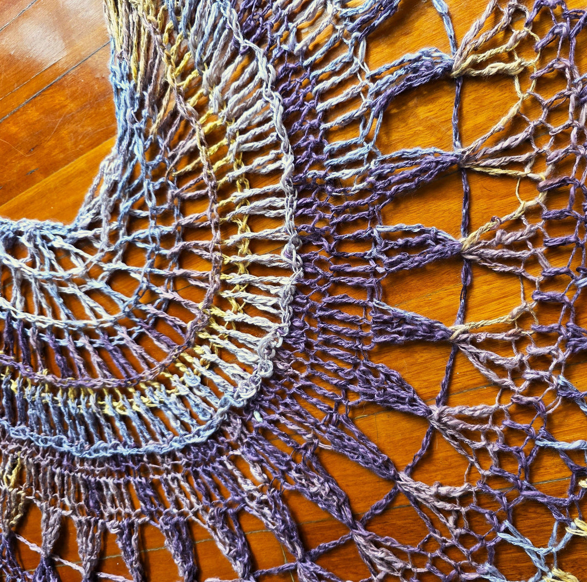 Purple and Gold Sahawl- The Mrs Ross Shawl