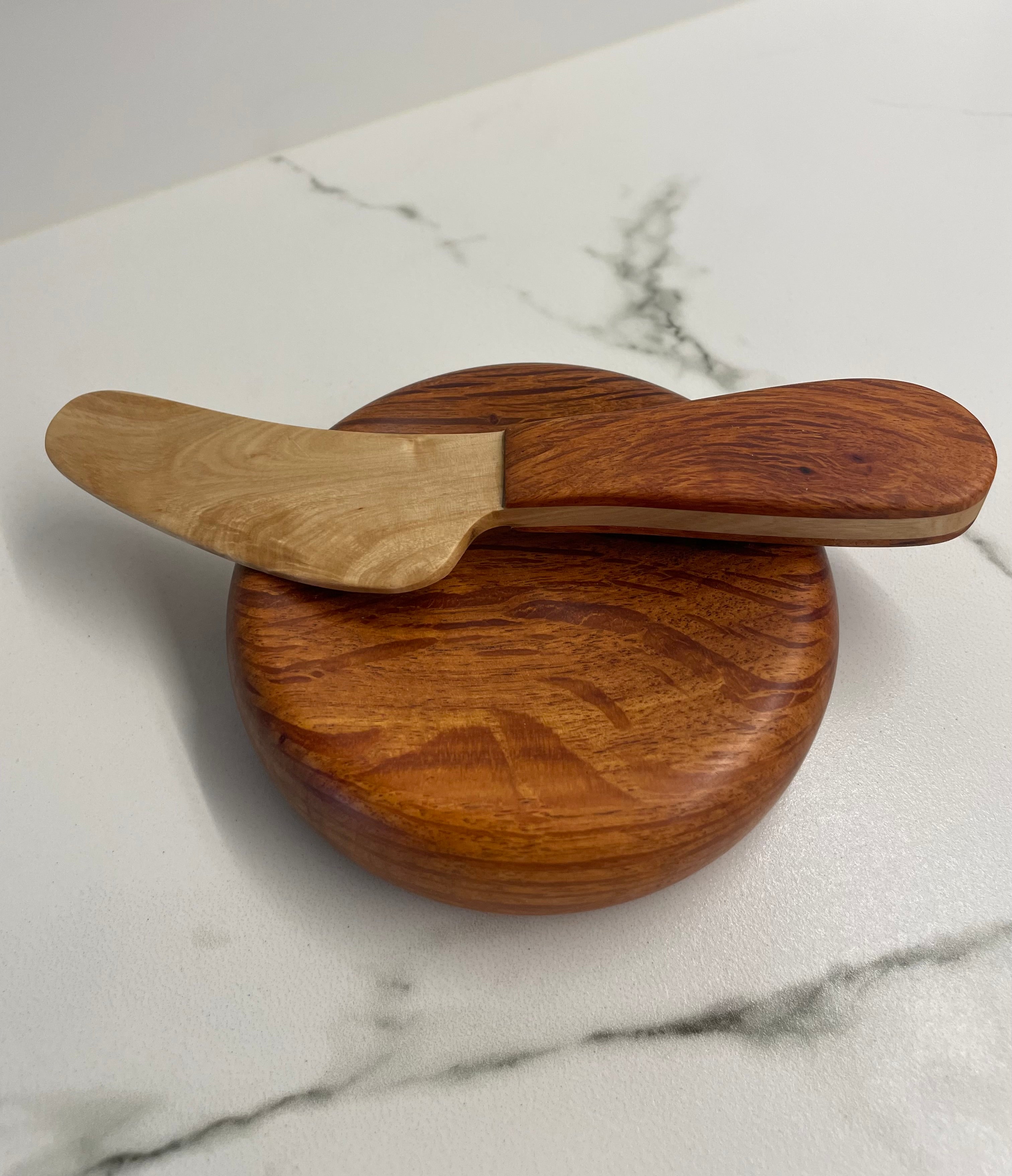 Butter dish and matching knife
