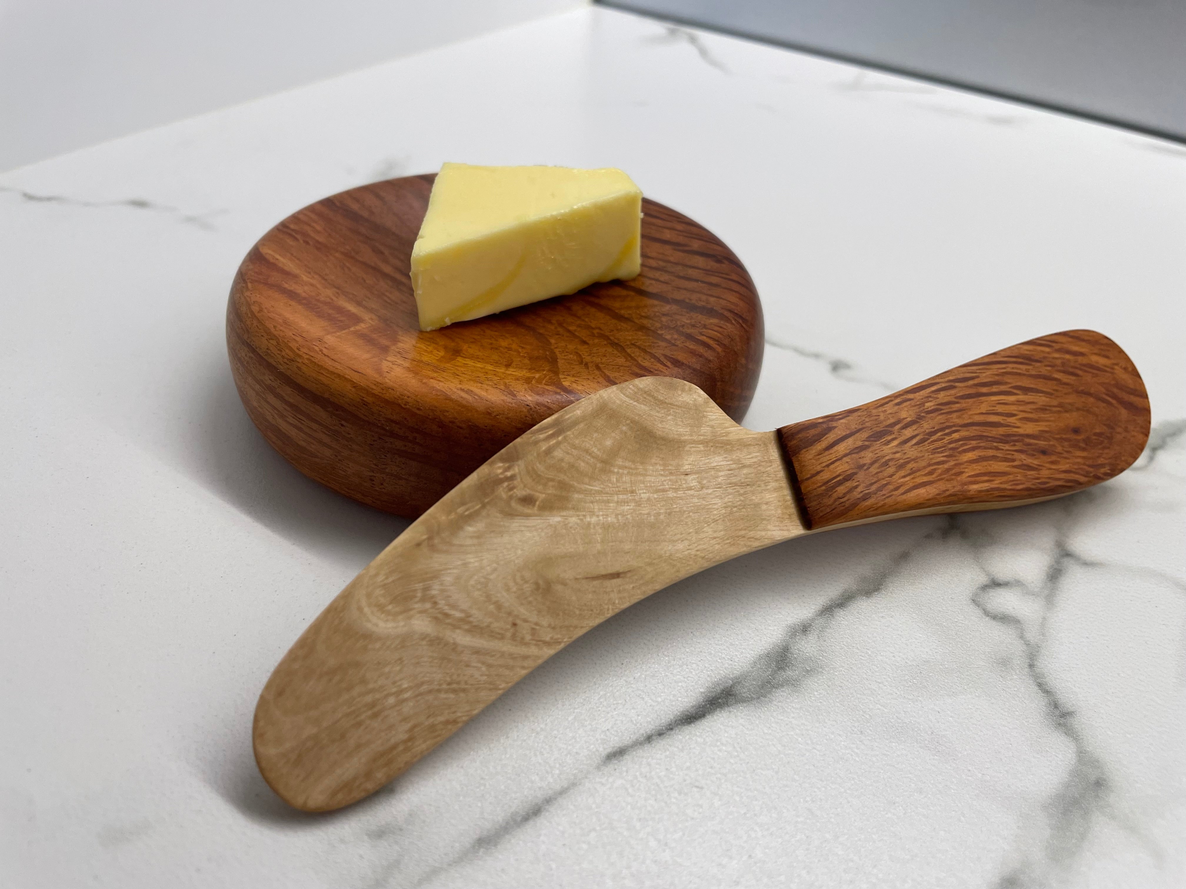 Butter dish and matching knife