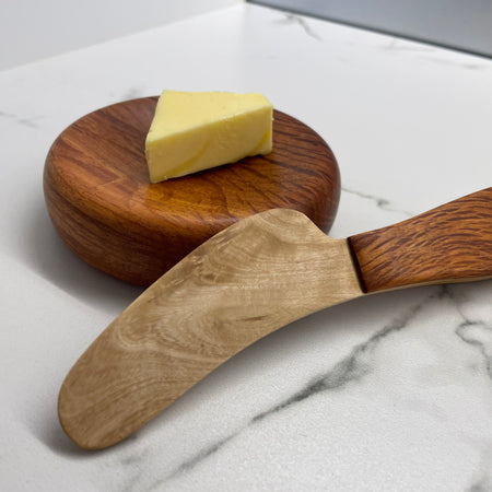 Butter dish and matching knife
