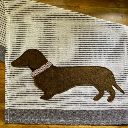 Dachshund Tea Towel