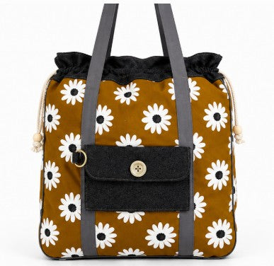 Mustard Daisy Tote
