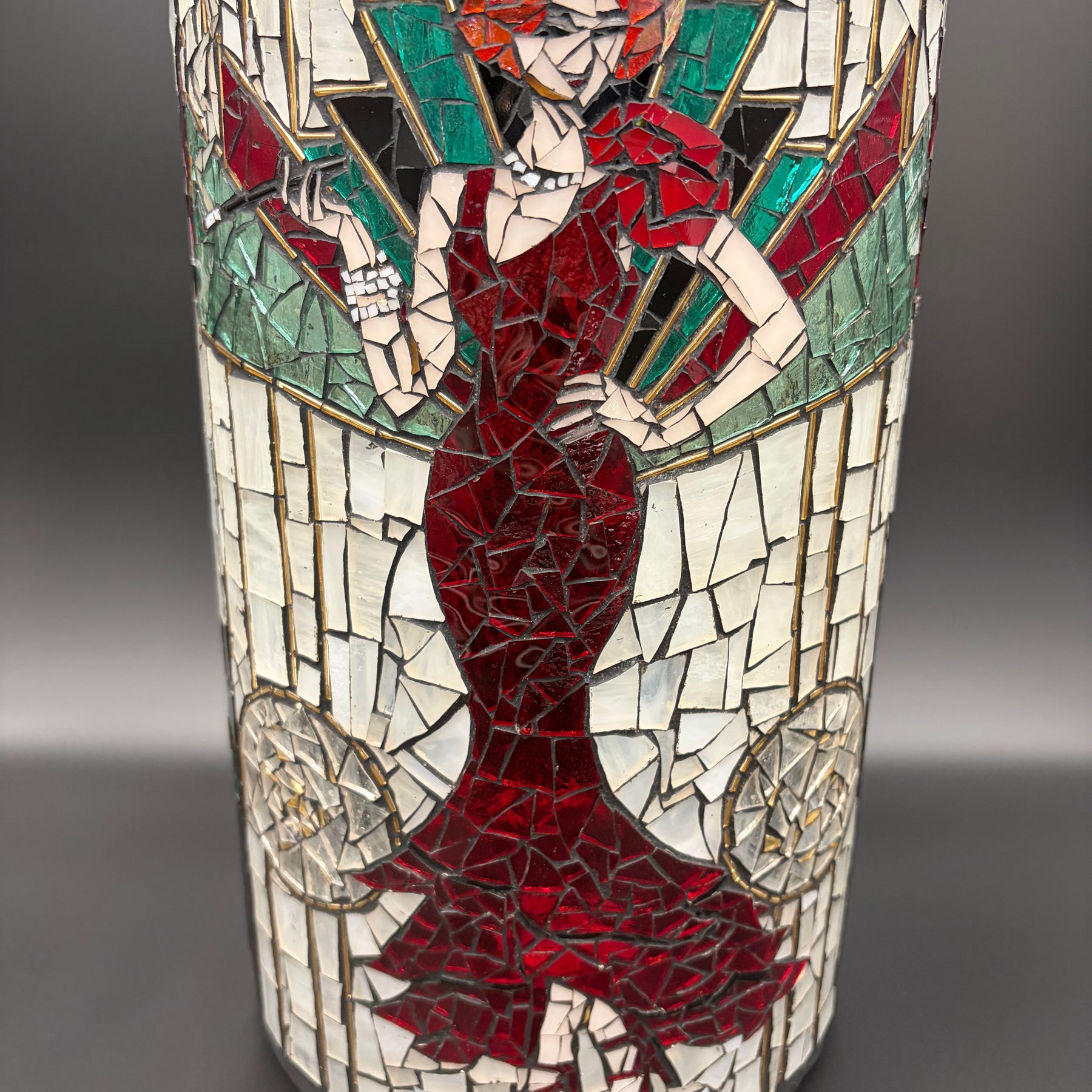 Myrtle – Handmade Art Deco Mosaic Votive