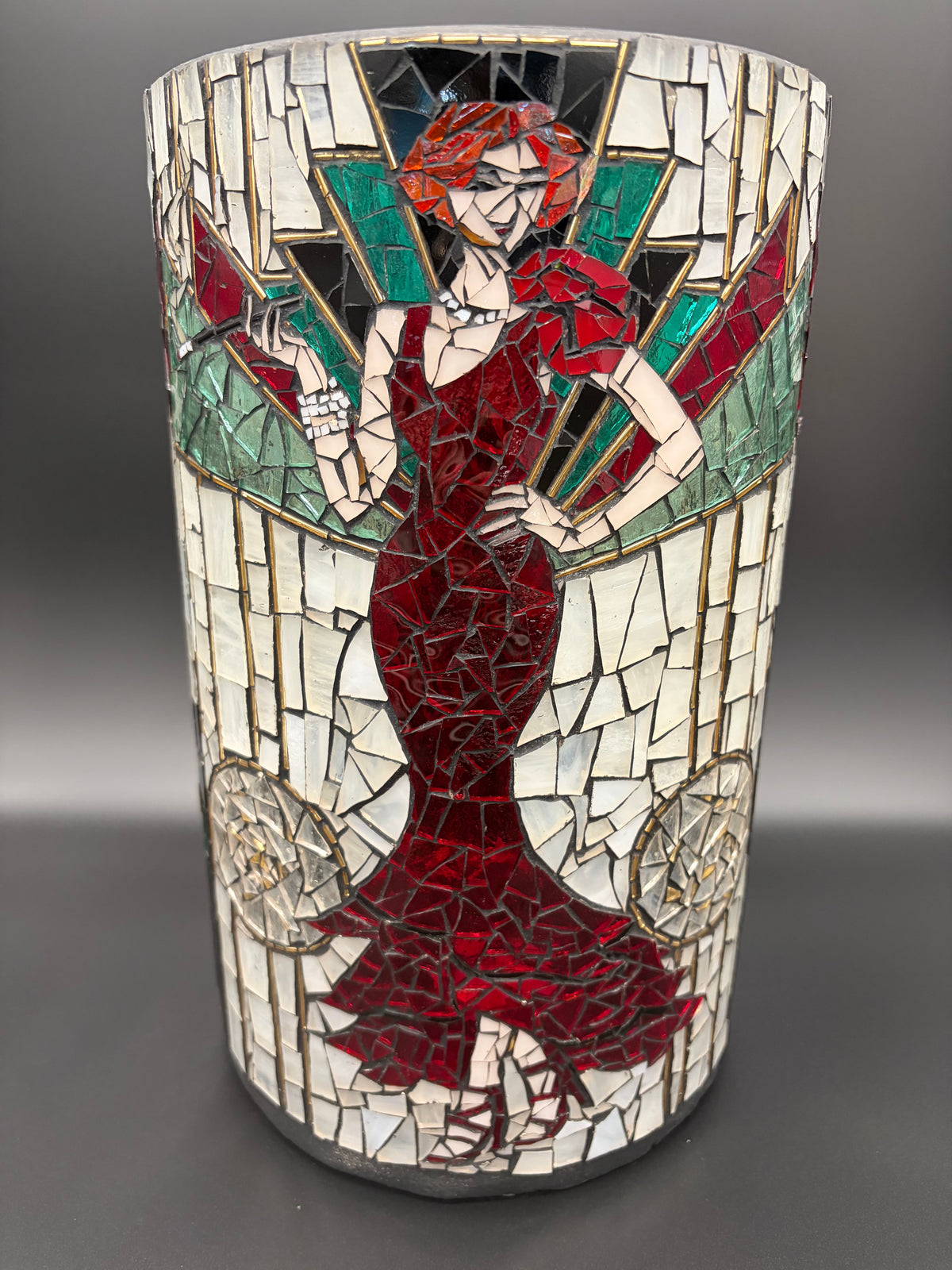 Myrtle – Handmade Art Deco Mosaic Votive