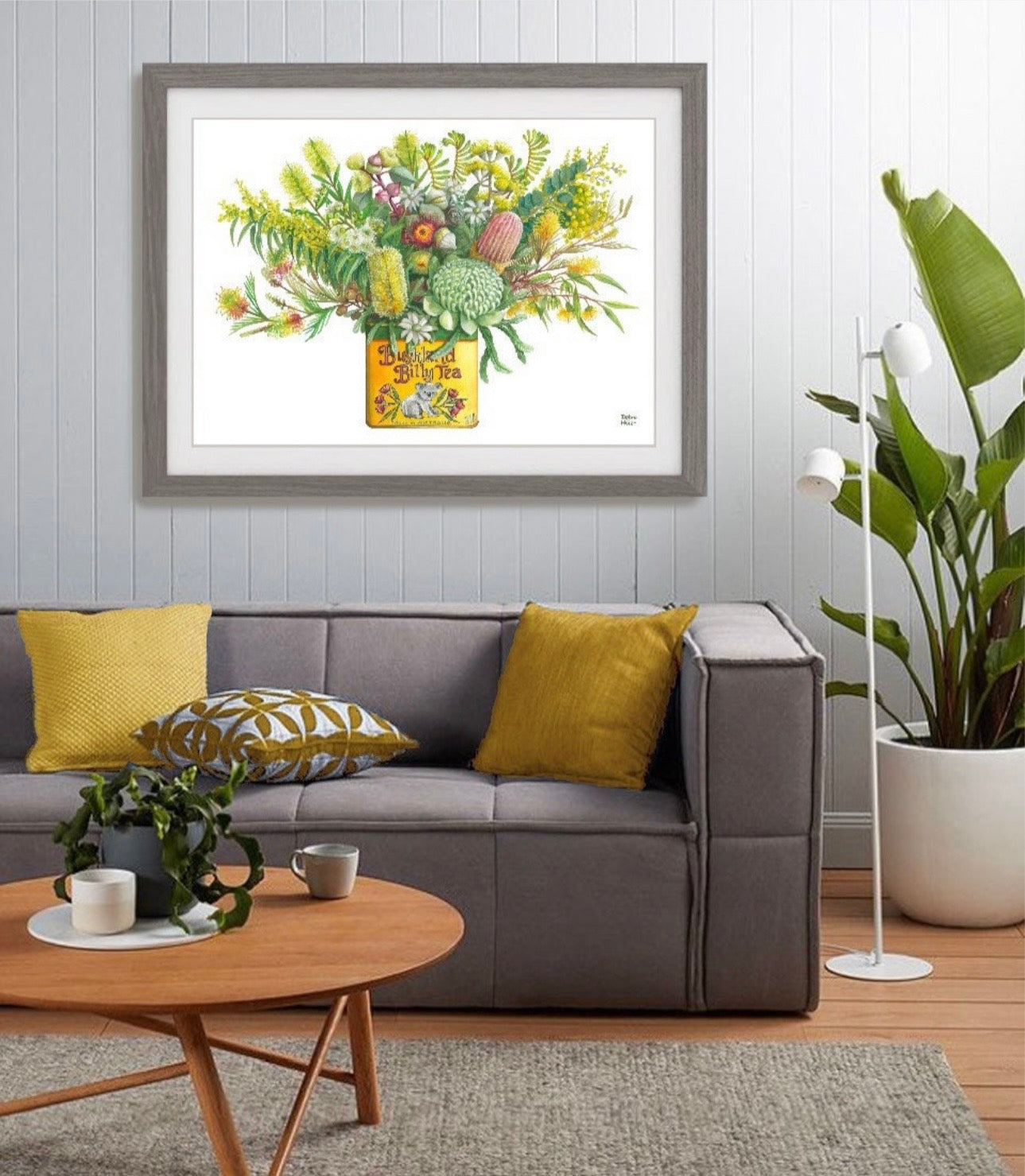 Yellow Natives in Vintage Tin art print by Debra Meier Art