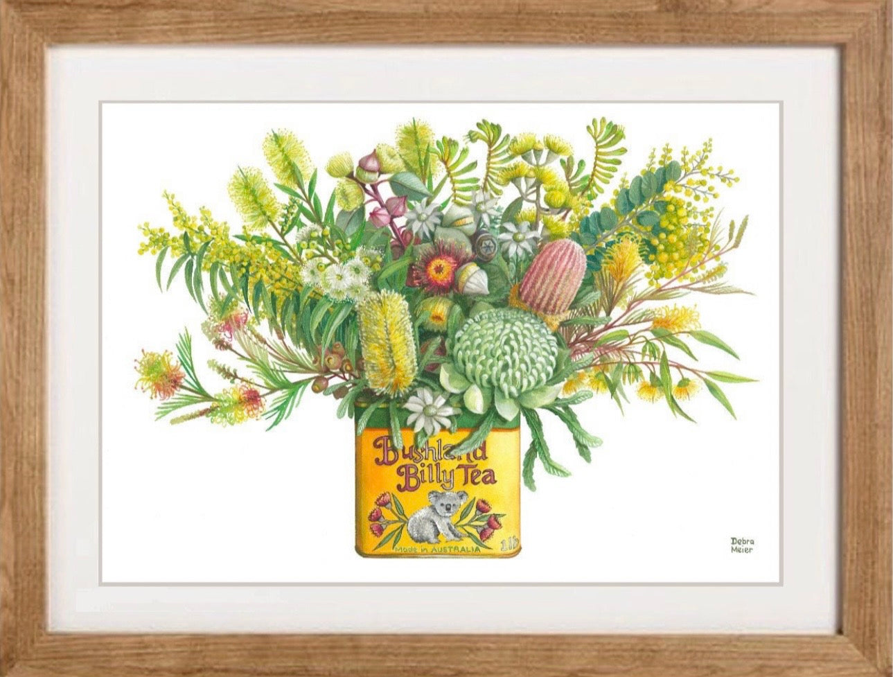 Yellow Natives in Vintage Tin art print by Debra Meier Art