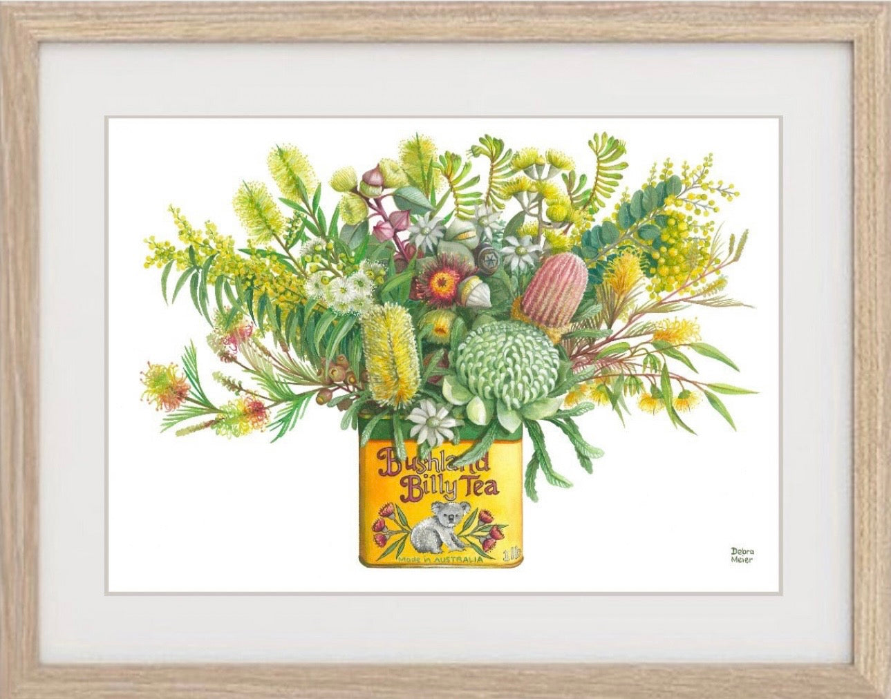 Yellow Natives in Vintage Tin art print by Debra Meier Art