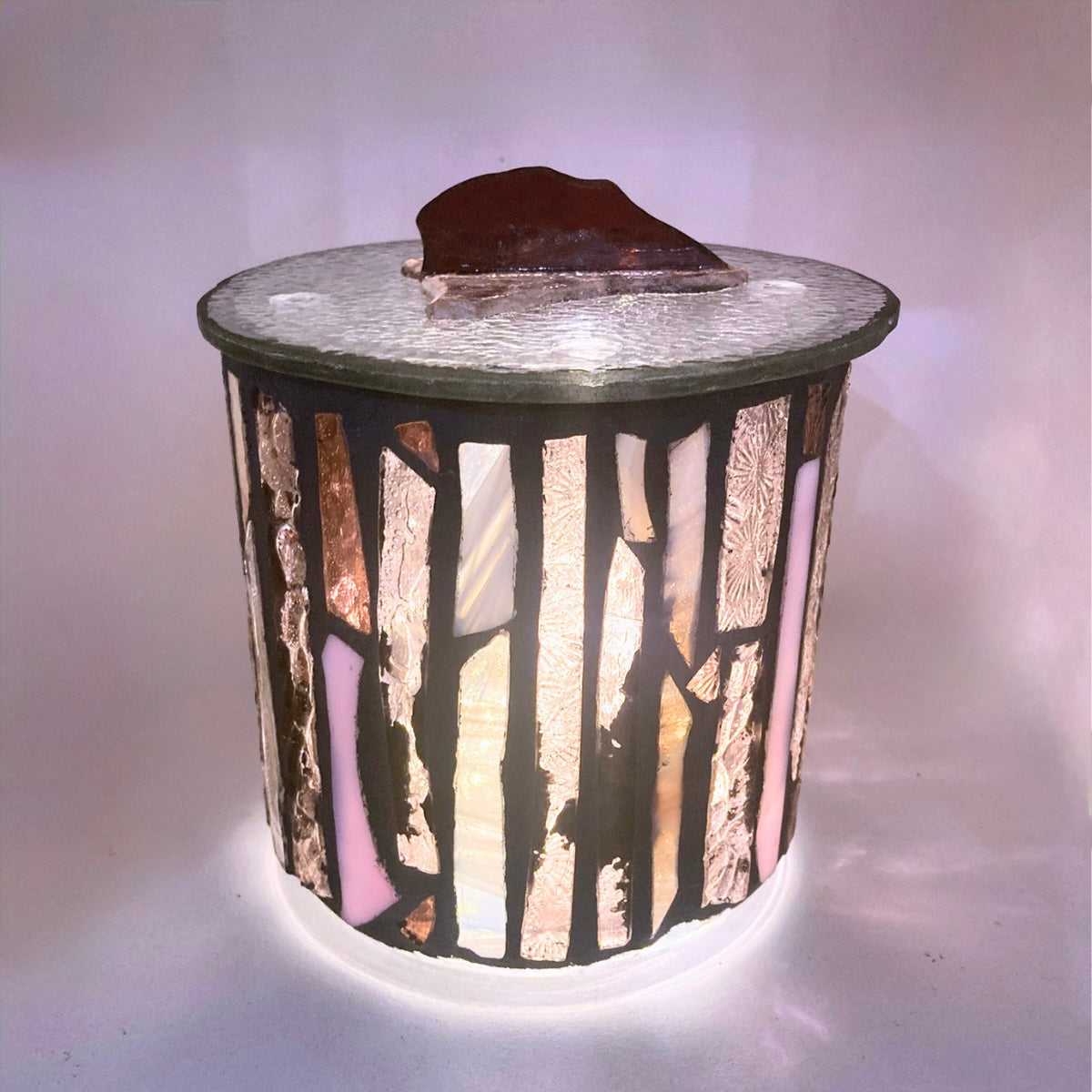 Mini Hand-Cut Glass Illumination Art #14