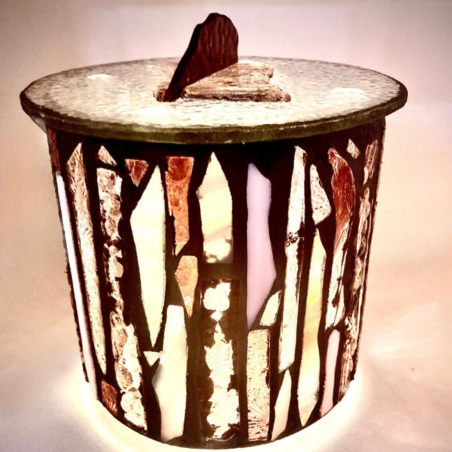 Mini Hand-Cut Glass Illumination Art #14