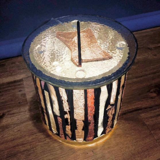 Mini Hand-Cut Glass Illumination Art #14
