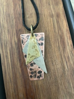 Dogtag Mixed Metal Necklace