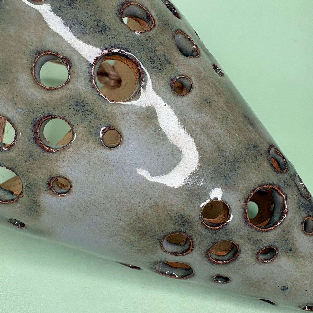 Ceramic hanging cone orchid pot