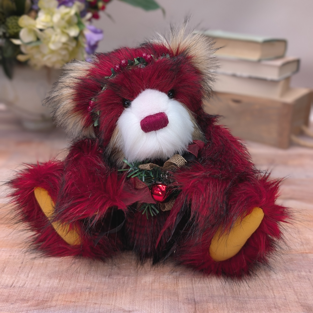 Red 2025 Christmas Collectable Artisan Teddy Bear