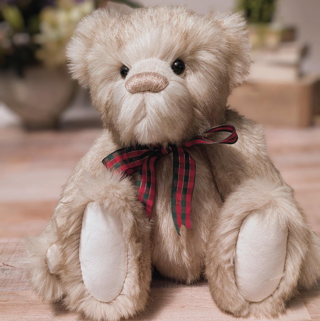 Handmade One-of-a-Kind Fawn Plush Teddy Bear: Collectible Artist Bear