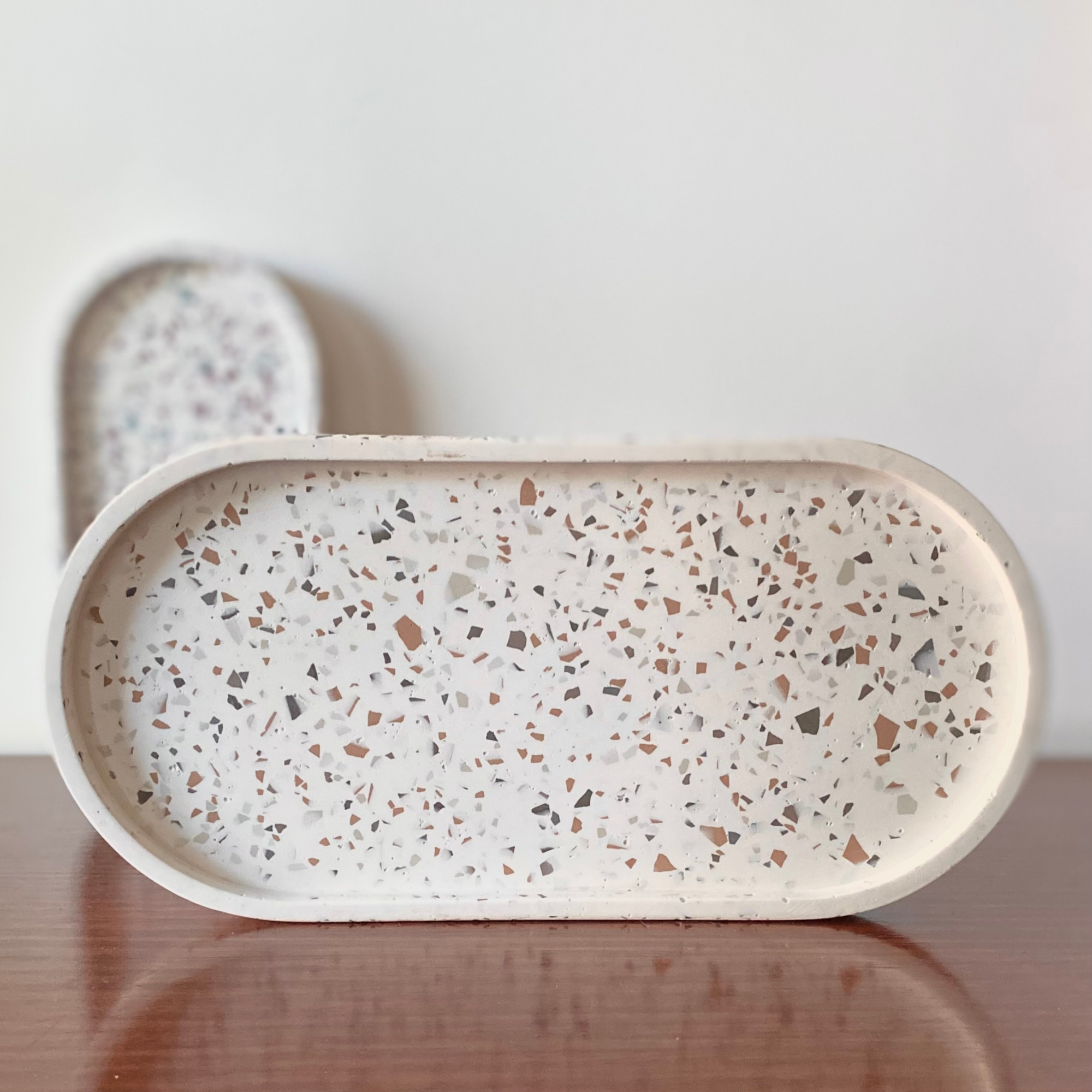 Oval trays - Small and Large | Terrazzo home decor