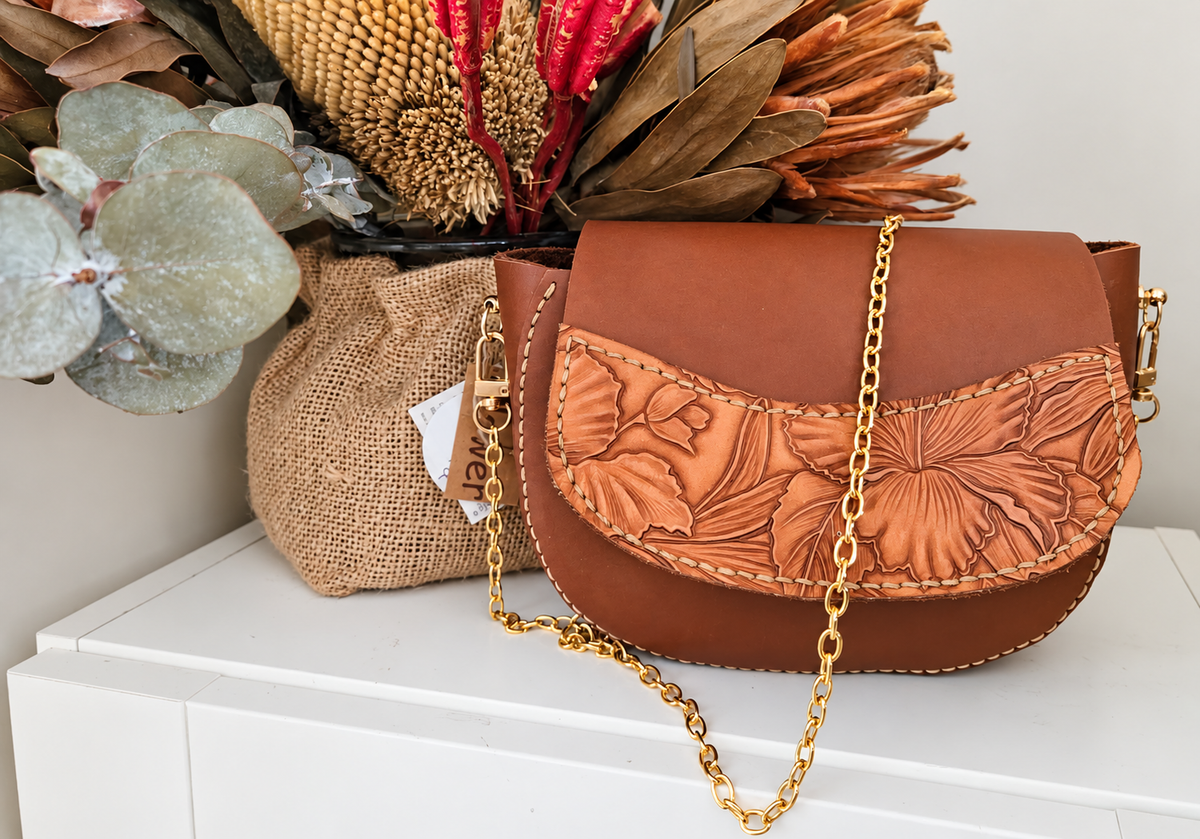 Floral Saddle Bag
