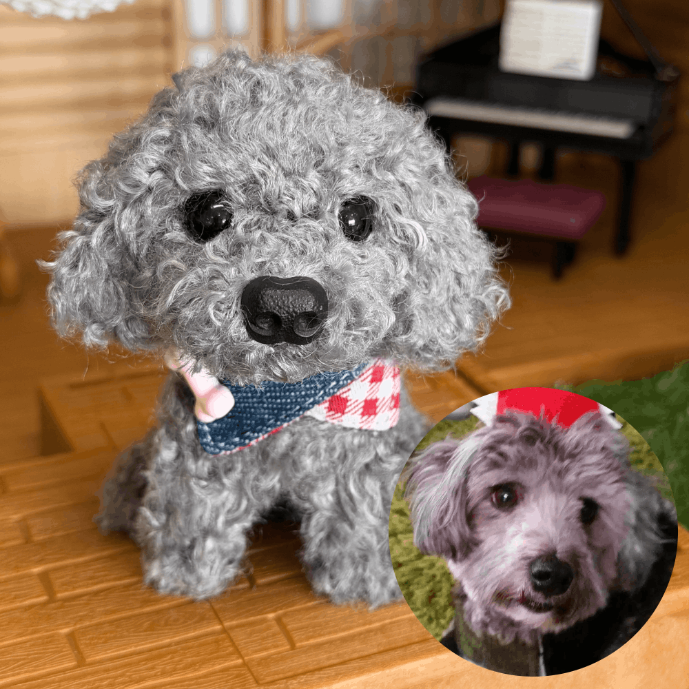 Custom Dog Replica from Photo, Poseable Art Doll, Pet Memorial Keepsake - Handmade Soft Sculpture, Personalised Plushie Ornament