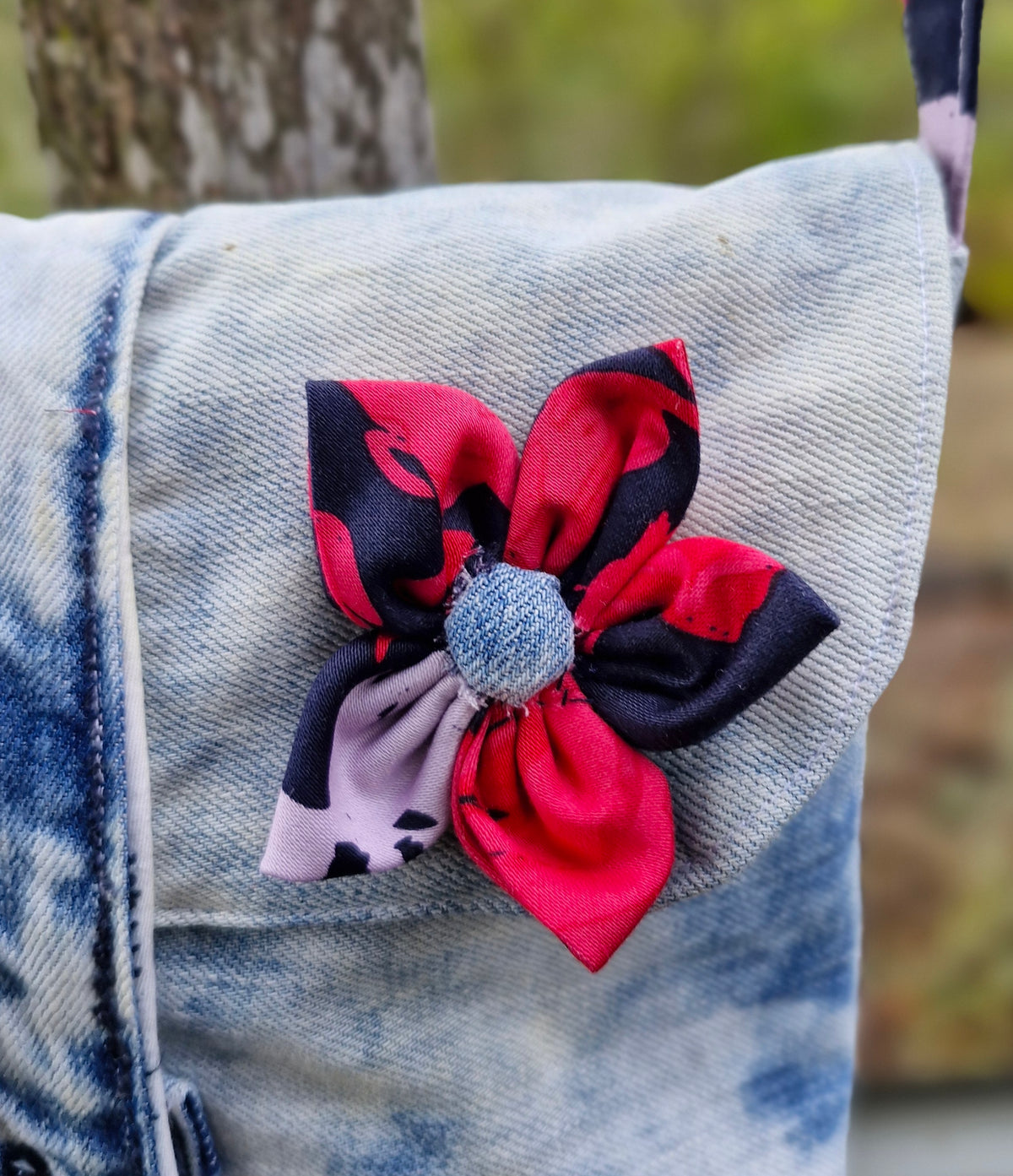 Upcycled Crossbody Bag / Eco Friendly One of a kind