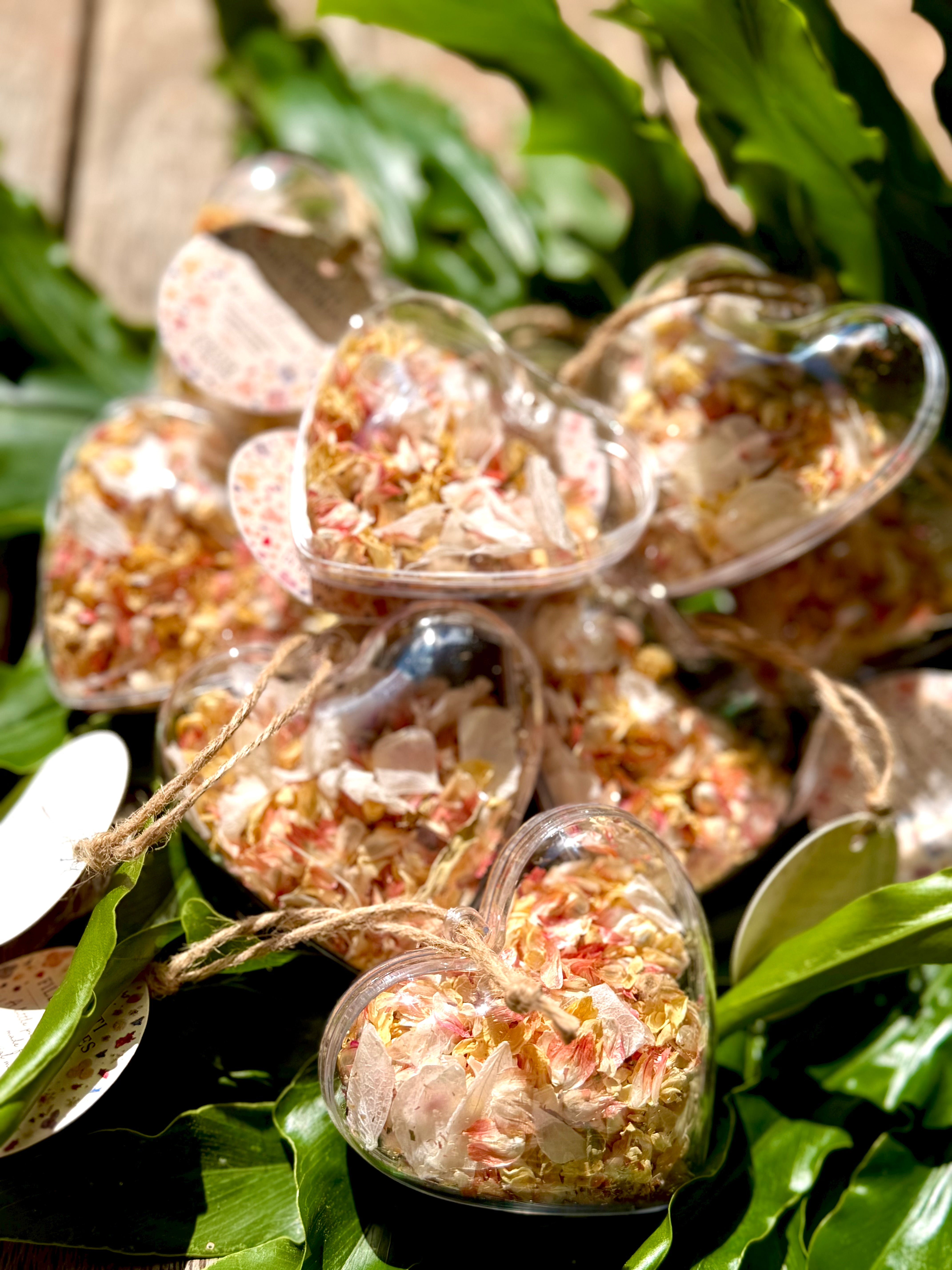 Wildflower Romance Dried Flower Bauble | Real Flower Christmas Ornament | Botanical Confetti Bauble | Handmade Floral Keepsake | 8cm