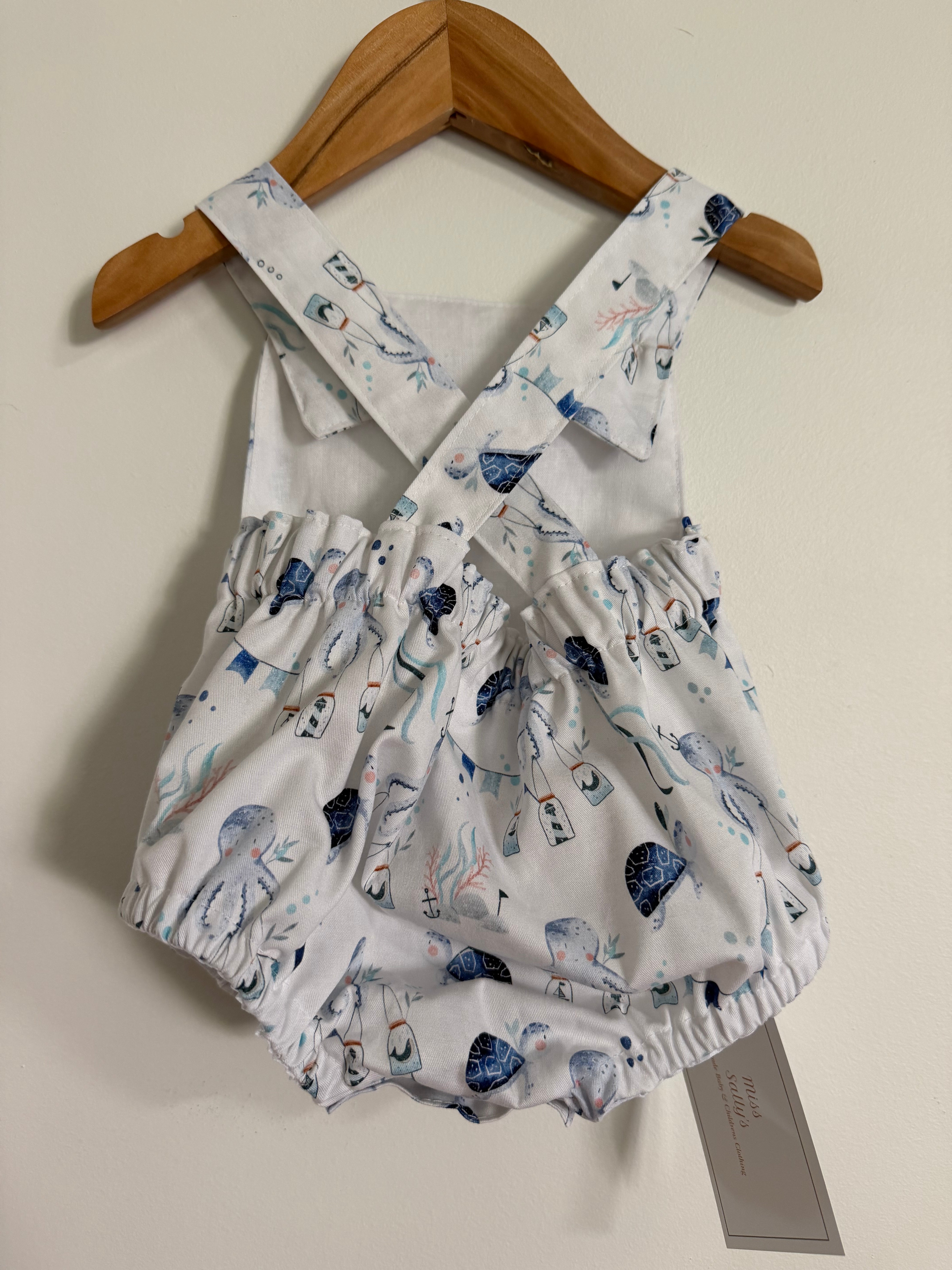 Under the sea baby romper