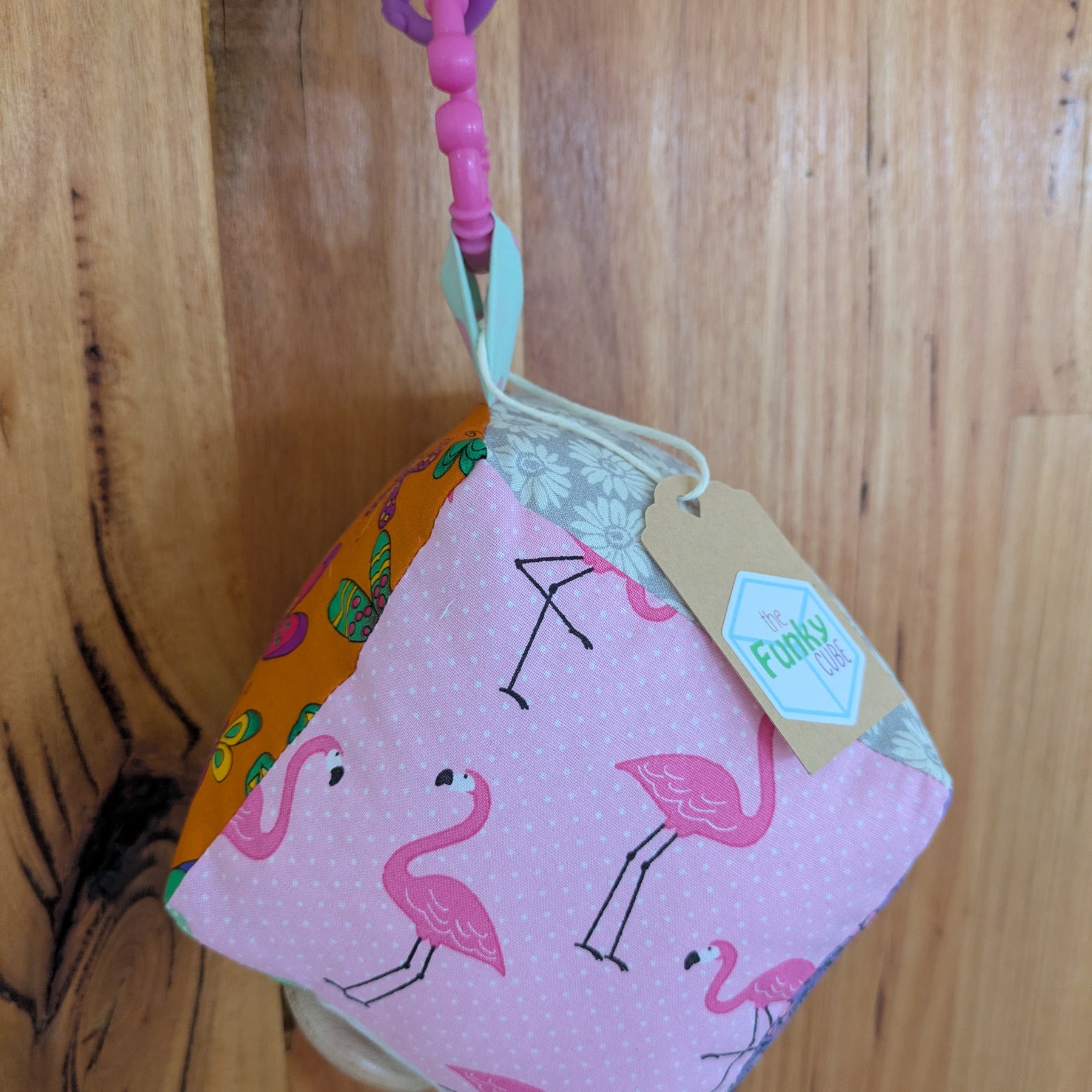 Floral, Flamingo, Butterfly Soft Baby Cube