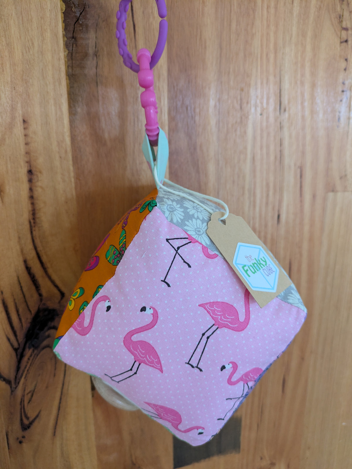 Floral, Flamingo, Butterfly Soft Baby Cube
