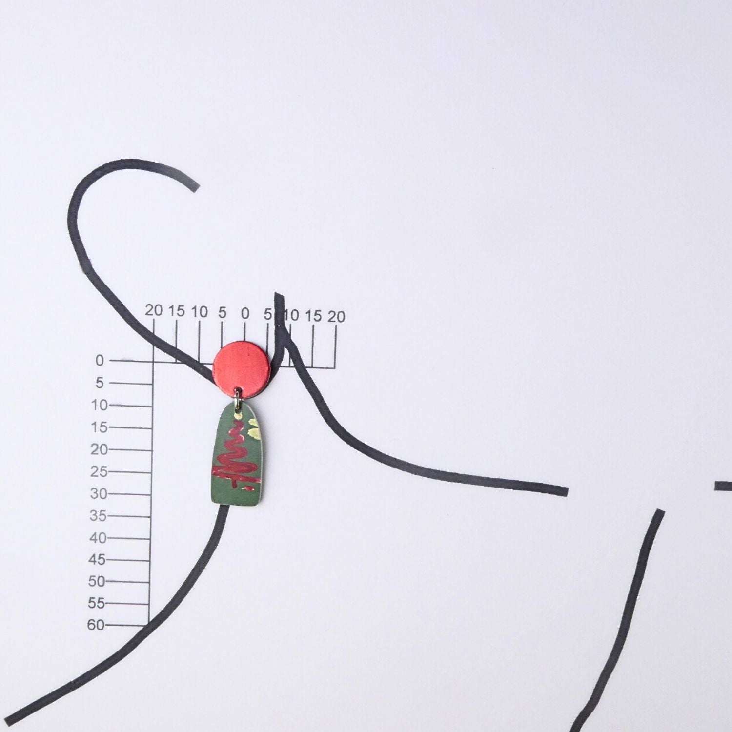 Anodised aluminium earrings - Christmas Cheer Collection