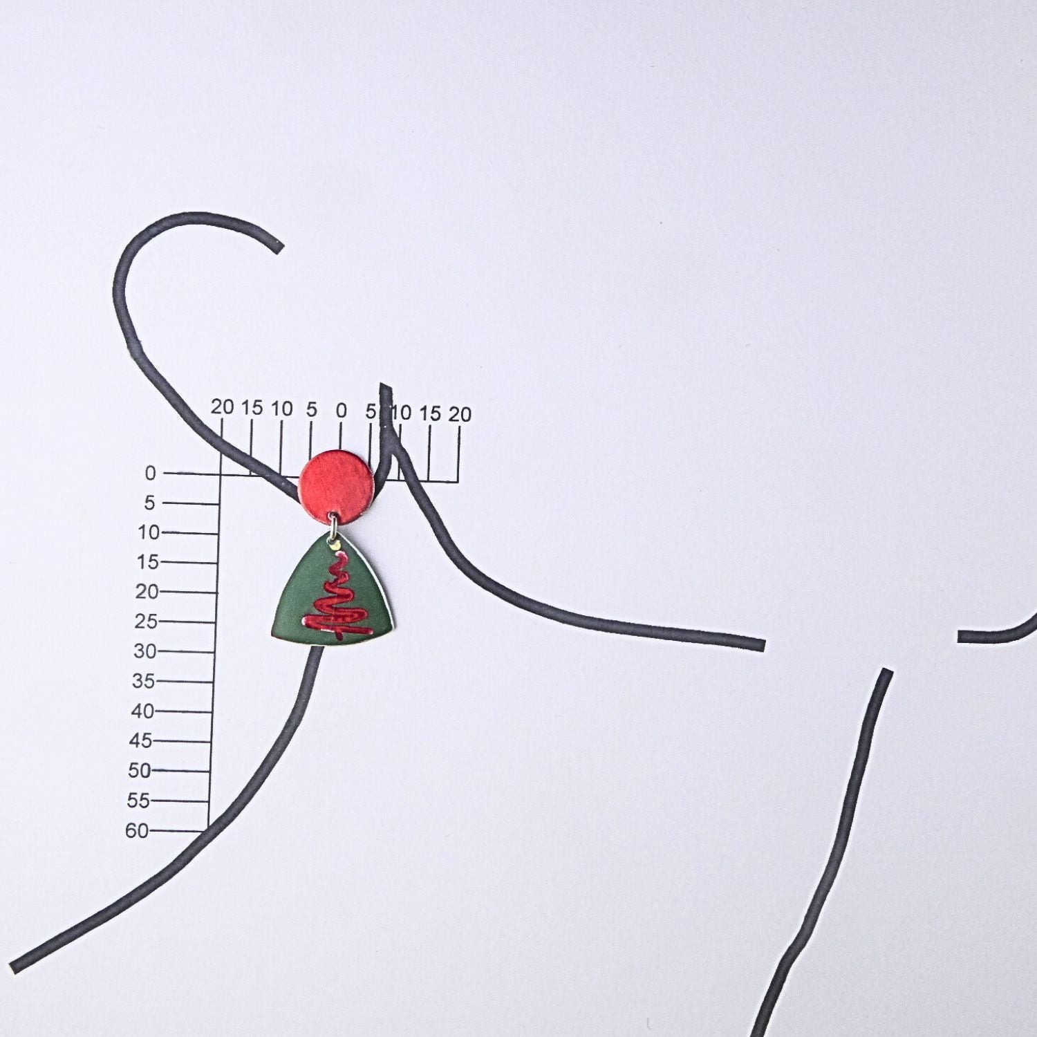 Anodised aluminium earrings - Christmas Cheer Collection