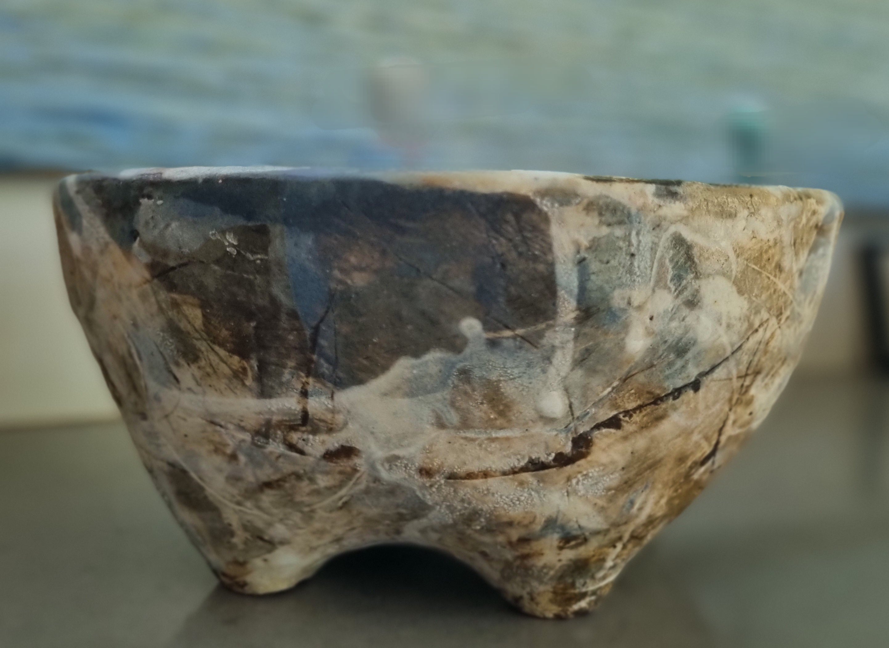 Snow Gum high arched footed bowl