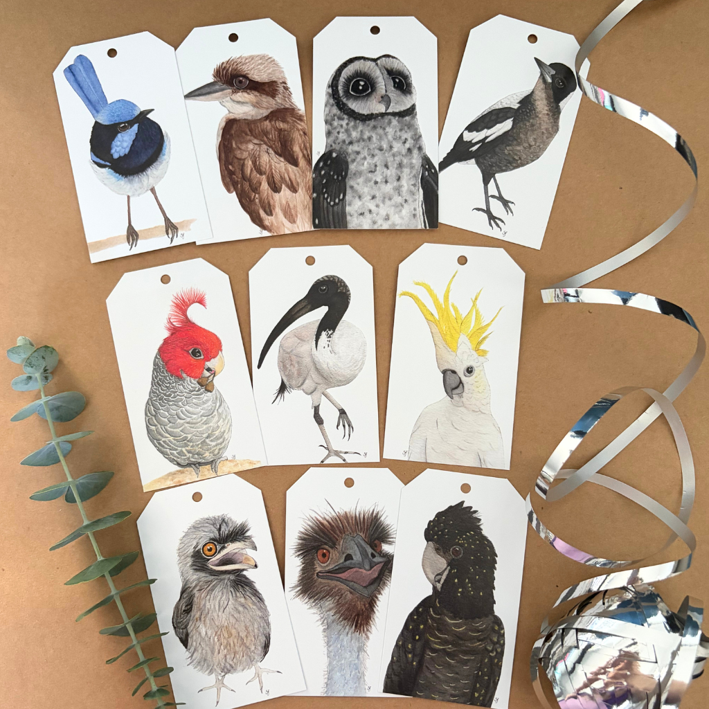 Bird gift tags 10 pack (5 sets available)
