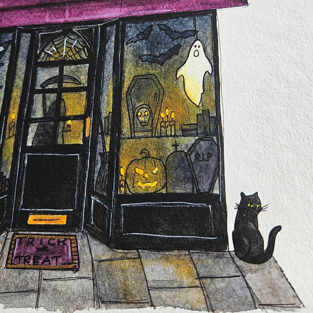Watercolour Art Print - 'The Bubbling Cauldron' Storefront