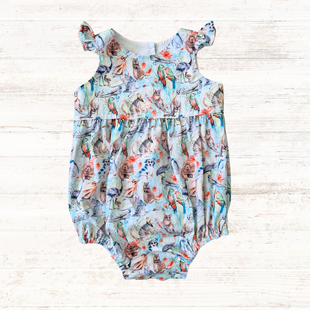 Aussie Animals Baby Romper Sizes 00 & 0 - Ready To Ship!