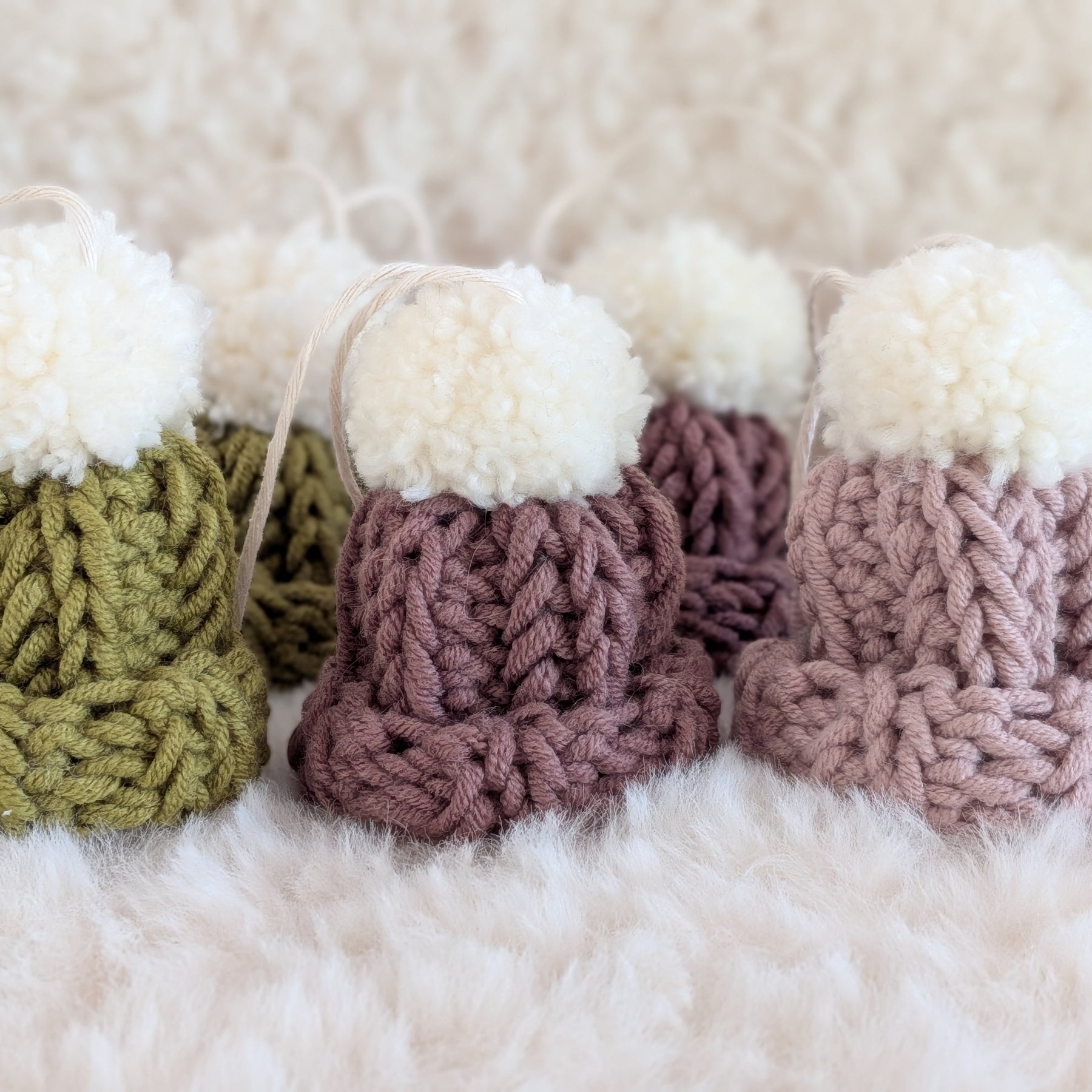 Christmas Mini Beanie Decoration Set of 6