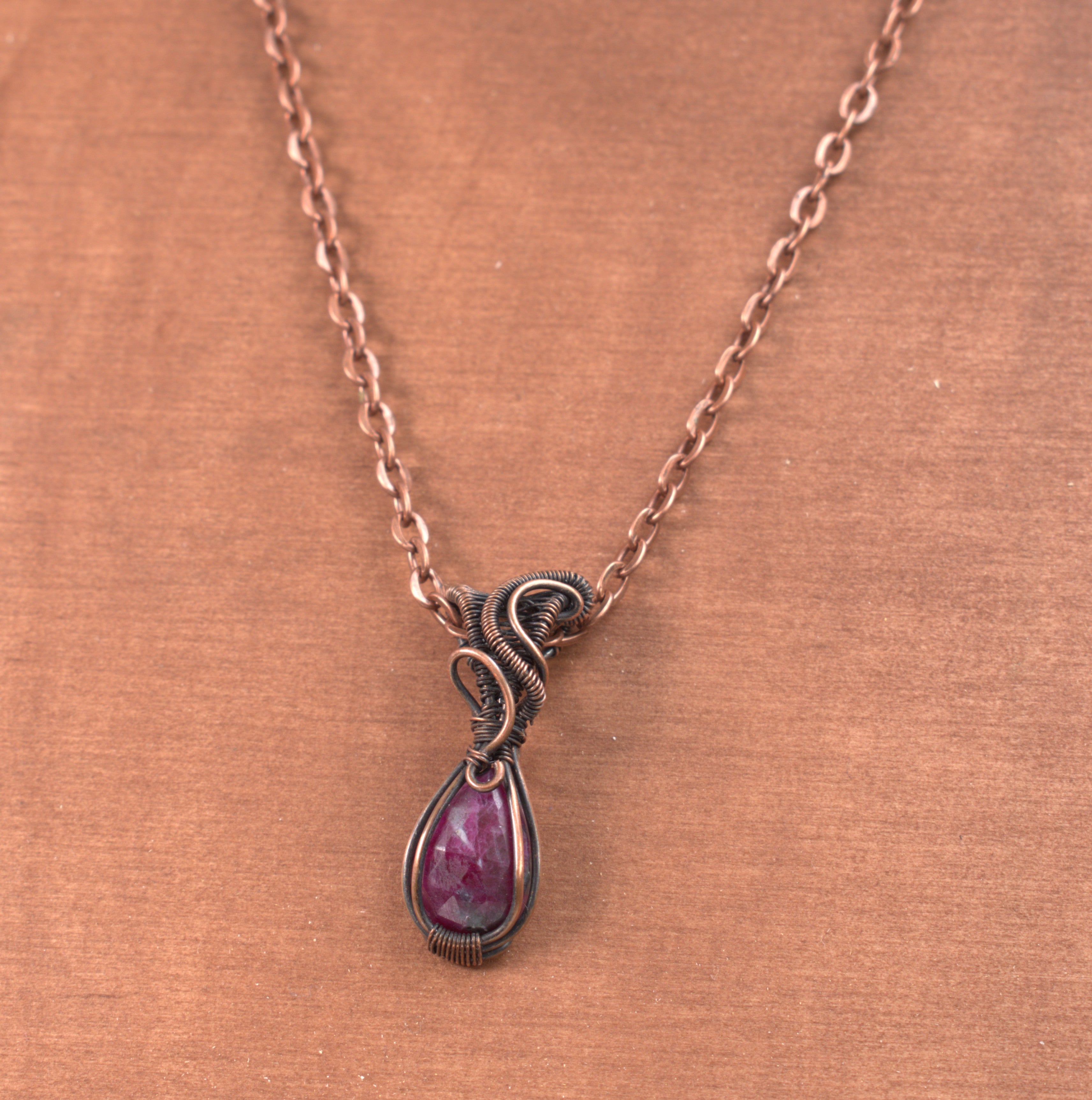 July Ember - Ruby Zoisite Keepsake Pendant