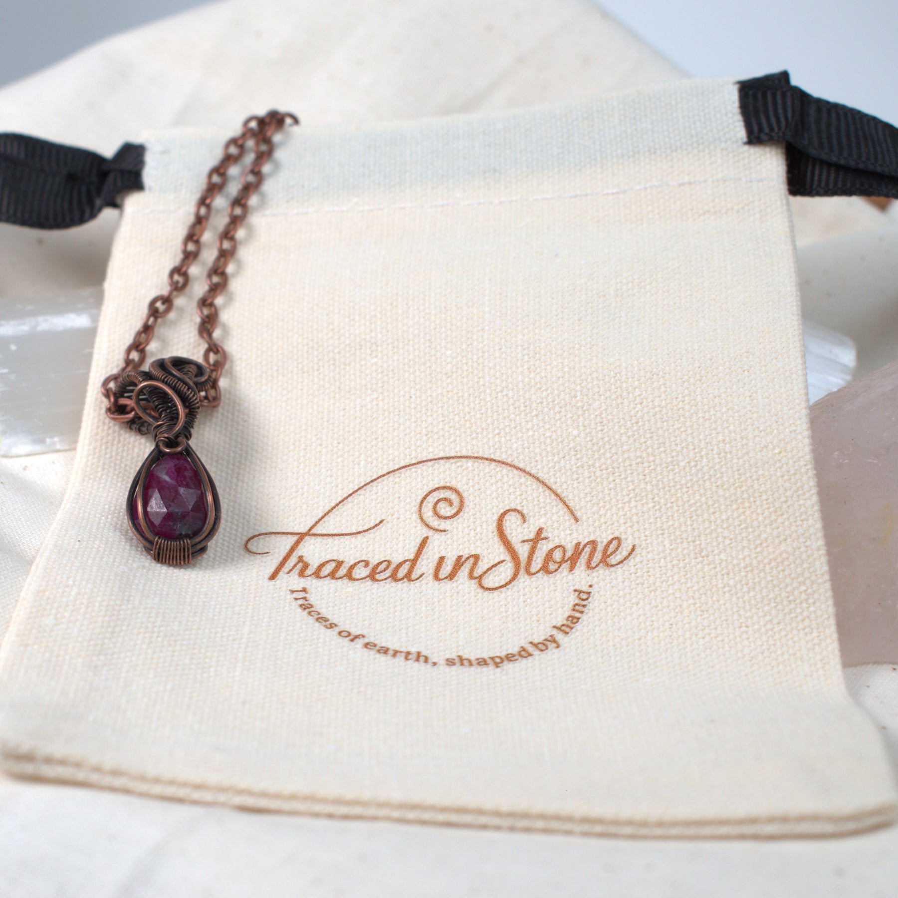 July Ember - Ruby Zoisite Keepsake Pendant