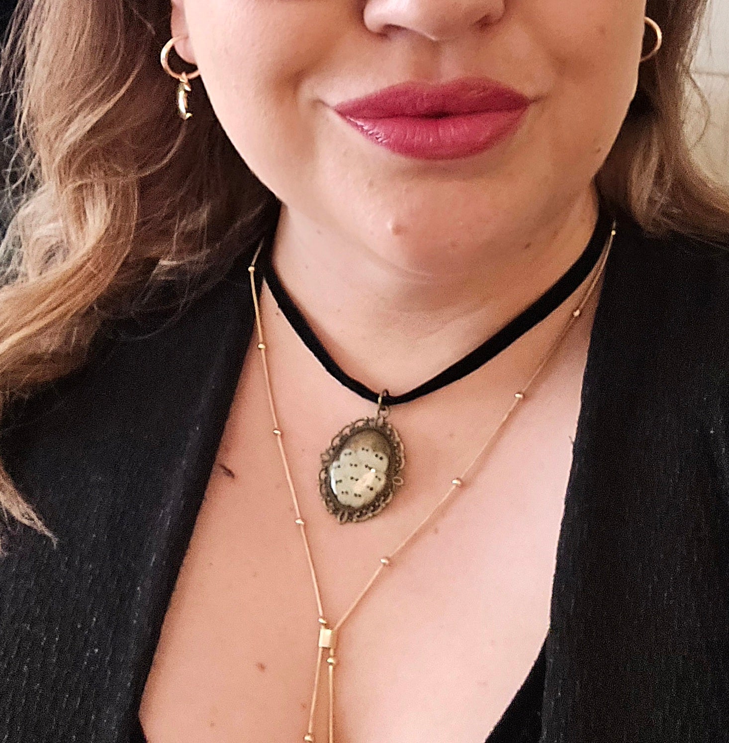 Ghost Family Portrait Necklace