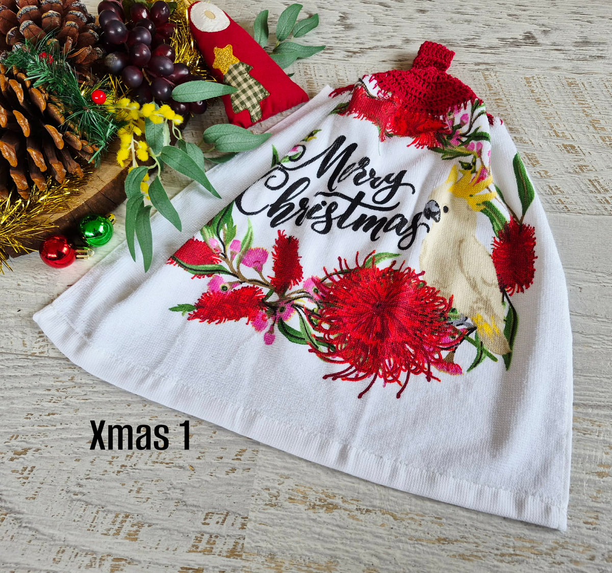 Kitchen Hand Towel | Christmas | Hanging | SINGLE LAYER - 9 Styles