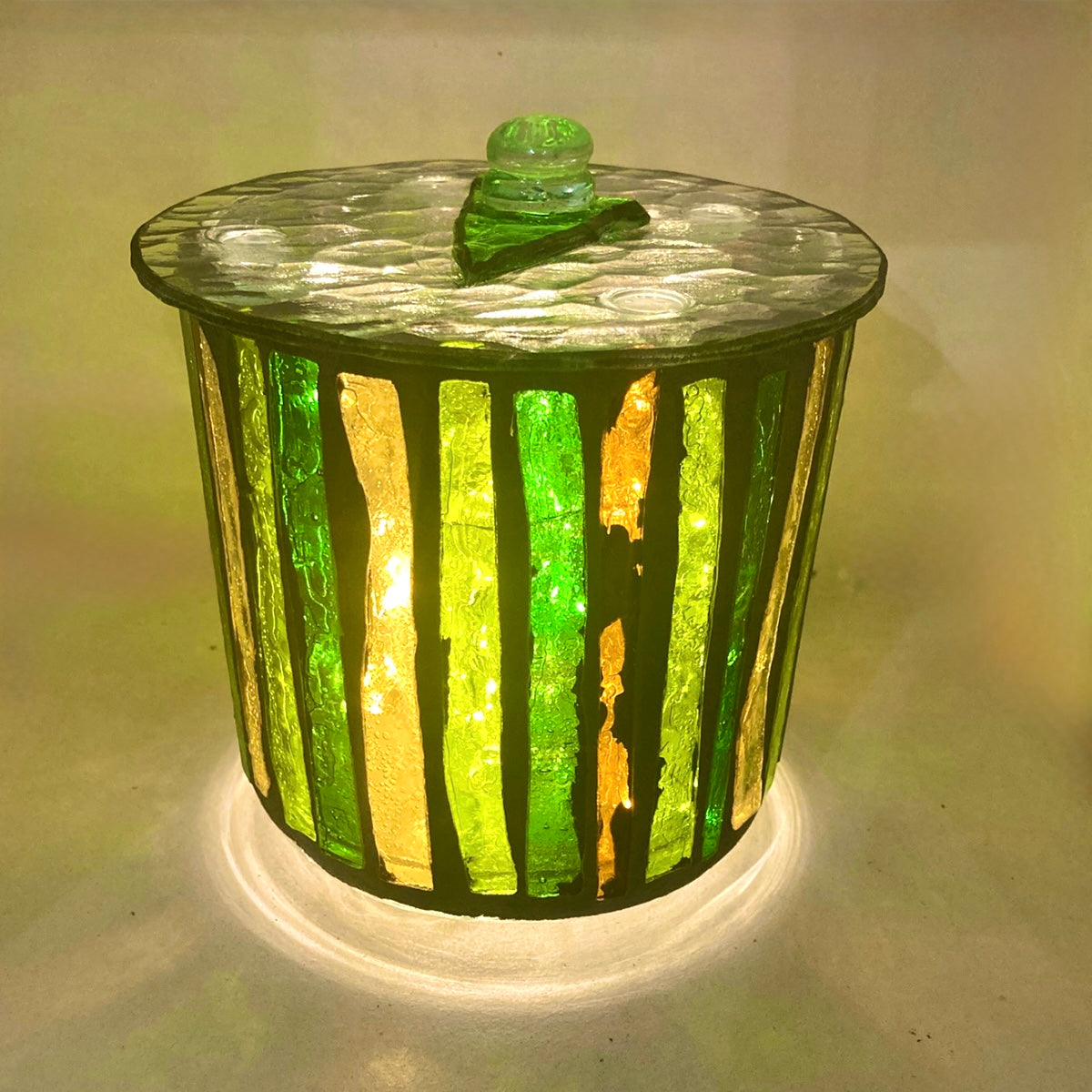 Mini Hand-Cut Glass Illumination Art #8