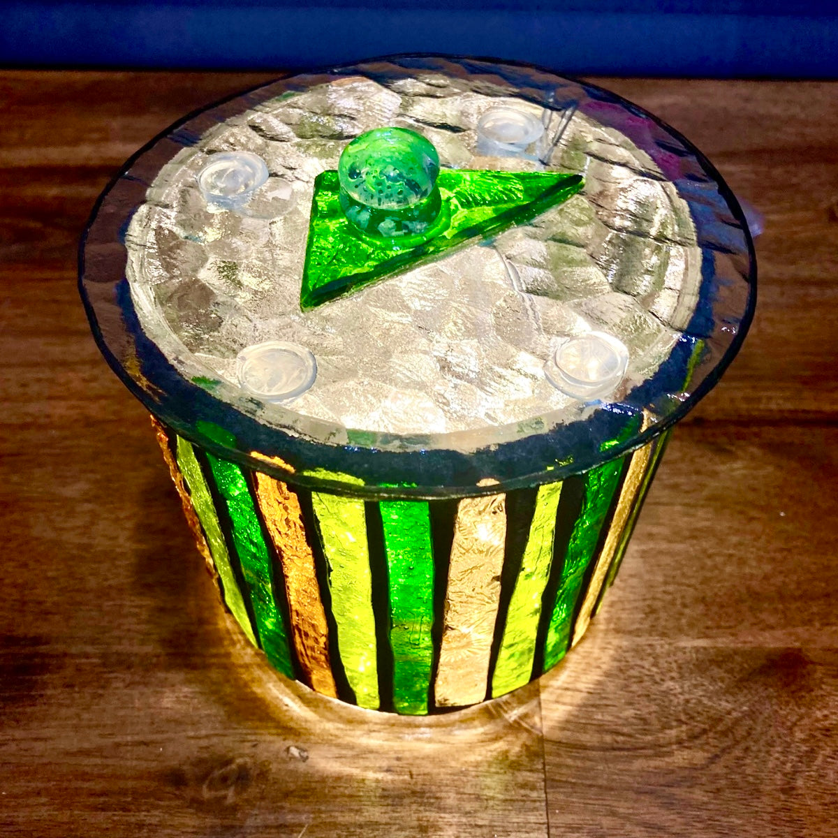 Mini Hand-Cut Glass Illumination Art #8
