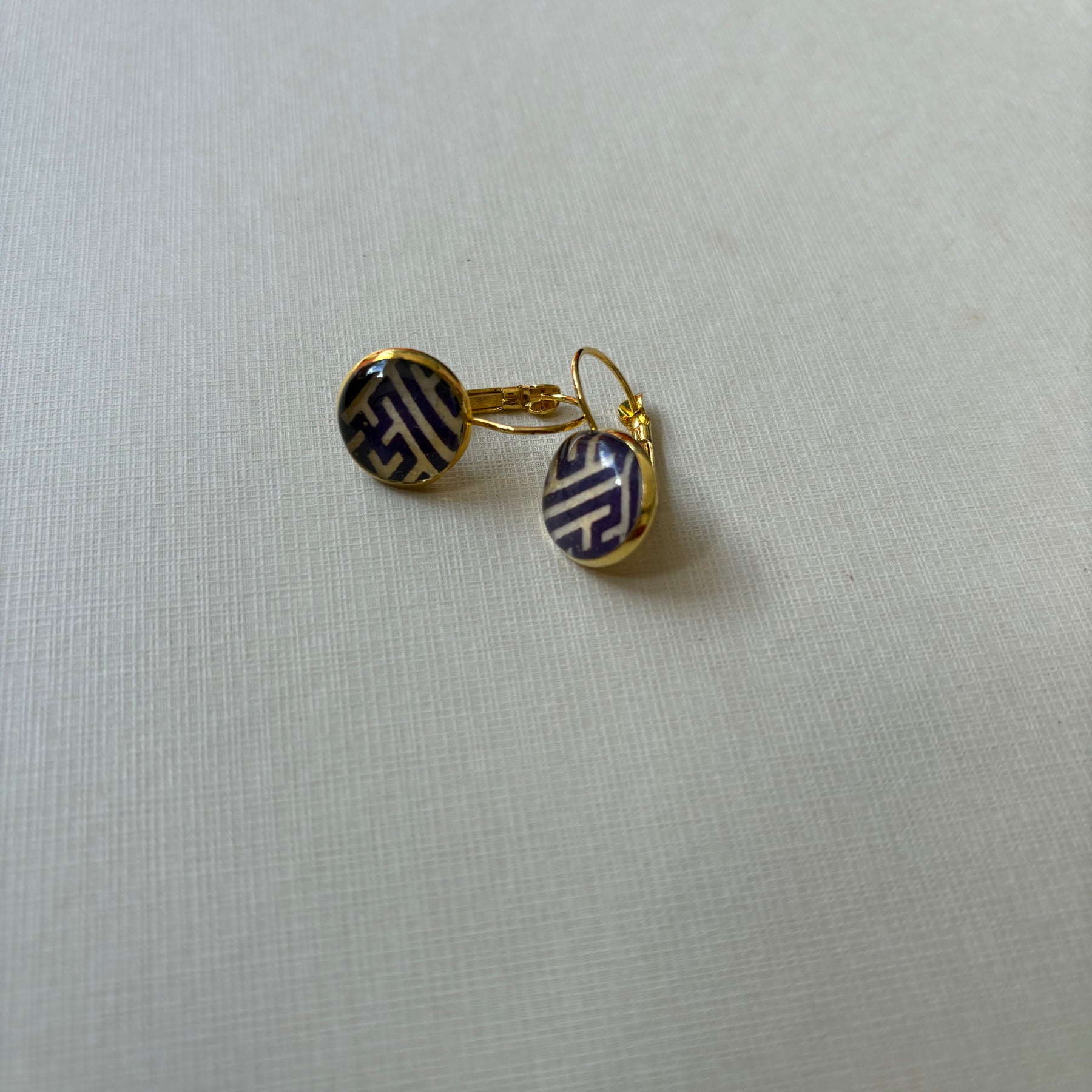 Japanese paper Resin earrings
