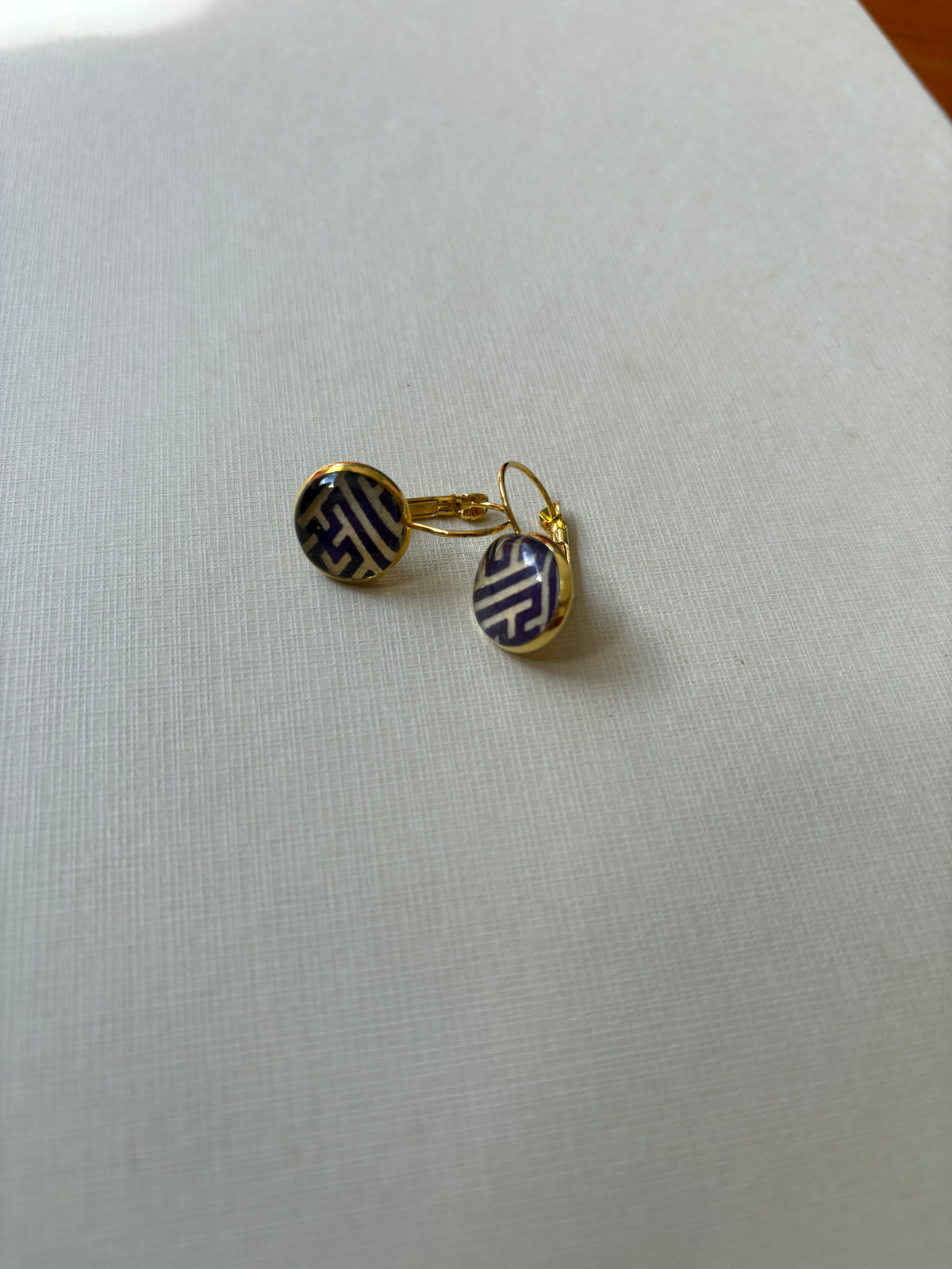 Japanese paper Resin earrings