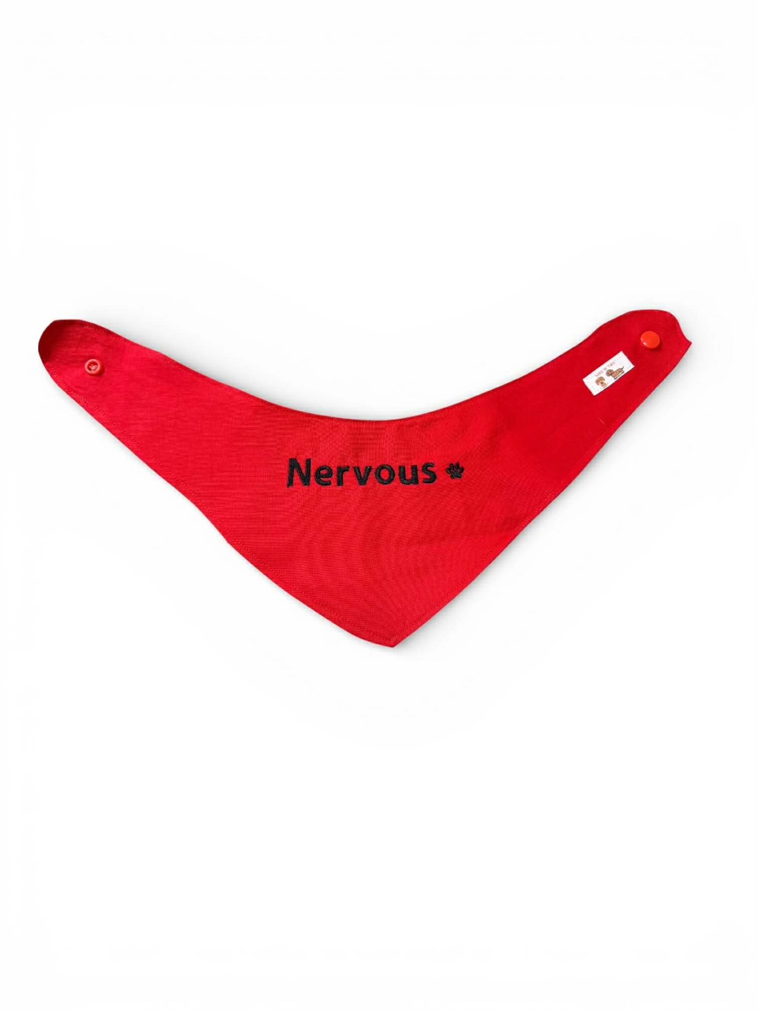 Dog or Dachshund personalized warning Bandanas, colour coded behavior medical indicators