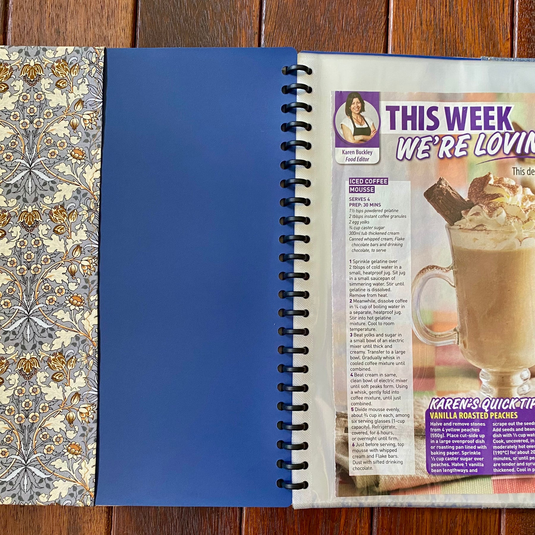 Recipe Keeper - A4 Display Folder Blues